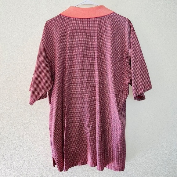Men's Peter Millar Pink Short Sleeve Double Mercerized Cotton Polo Shirt size XL - Picture 5 of 5